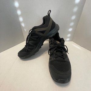 Salomon Men's Size 12.5 Hiking Trail Shoes 159817 Black/Brown EUC